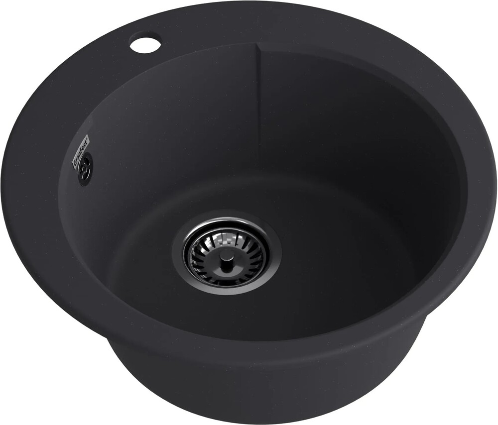 Мойка для кухни GranFest URBAN GF-URBAN 649 D =490мм, круглая (649 черный)