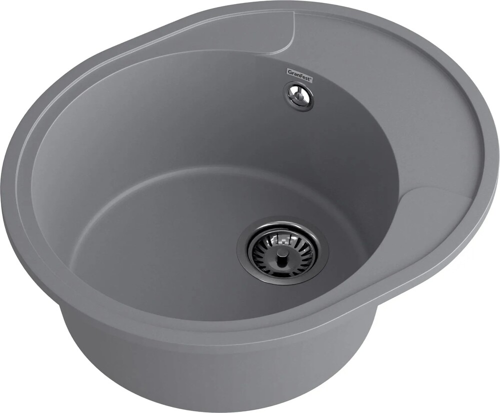 Мойка для кухни GranFest URBAN GF-URBAN 857L 570*480мм 1 чаша+крыло (857L темно-серый)