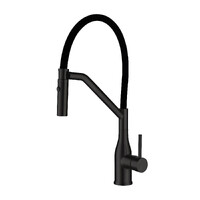 G4098-16  Cмеситель Кухня GAPPO d-35 c гибким изливом (черный)  
