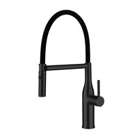 G4098-26  Cмеситель Кухня GAPPO d-35 c гибким изливом (черный)  