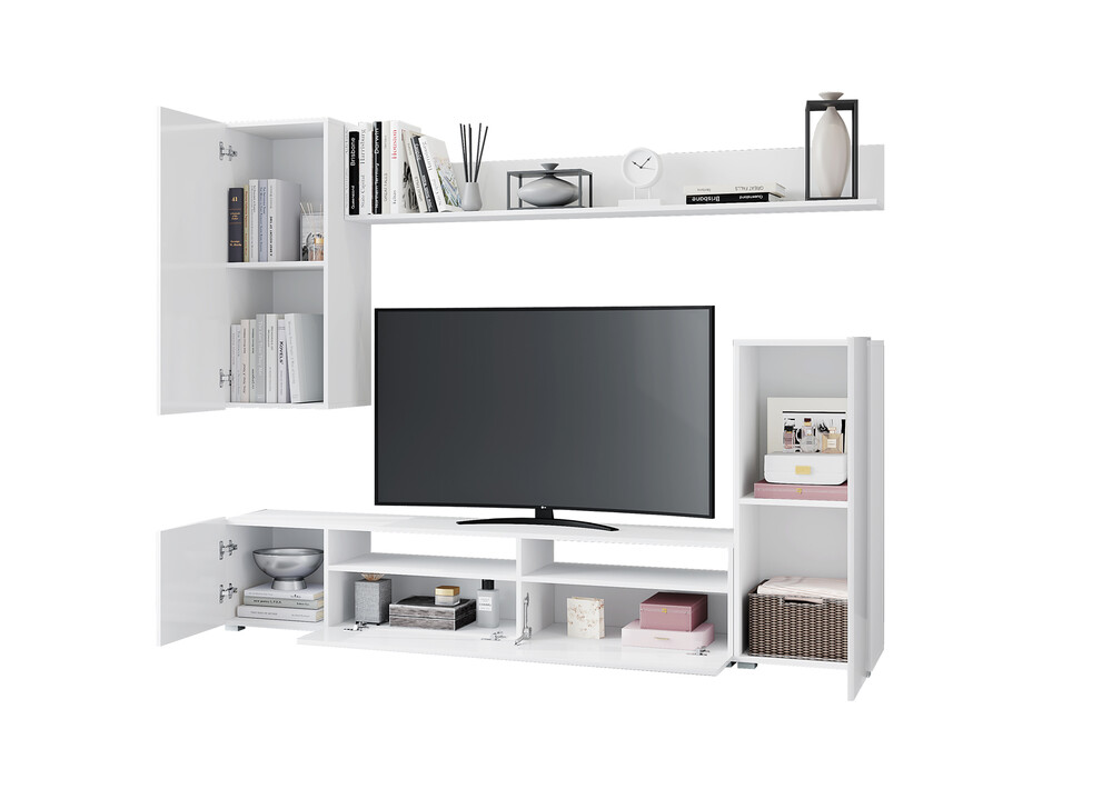 КОРПУС Гостиная Лира белый (3 места)