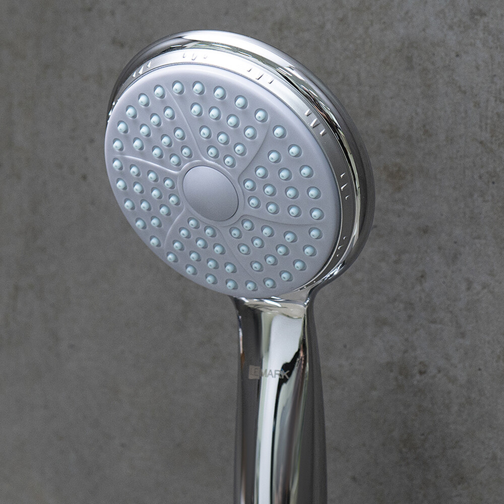 LM0851C Selena Смеситель универсальный с плоским изливом 300 мм, дивертор с кер.пластинами, хром LEMARK