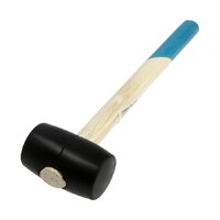 Киянка ТУНДРА, деревянная рукоятка, черная резина, 225 г 5354658