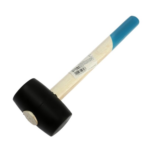 Киянка ТУНДРА, деревянная рукоятка, черная резина, 225 г 5354658