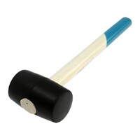 Киянка ТУНДРА, деревянная рукоятка, черная резина, 350 г 5354659