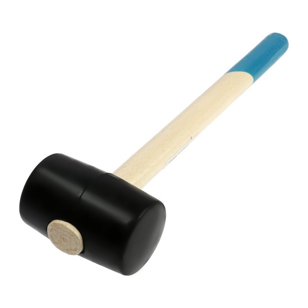 Киянка ТУНДРА, деревянная рукоятка, черная резина, 450 г 5354660