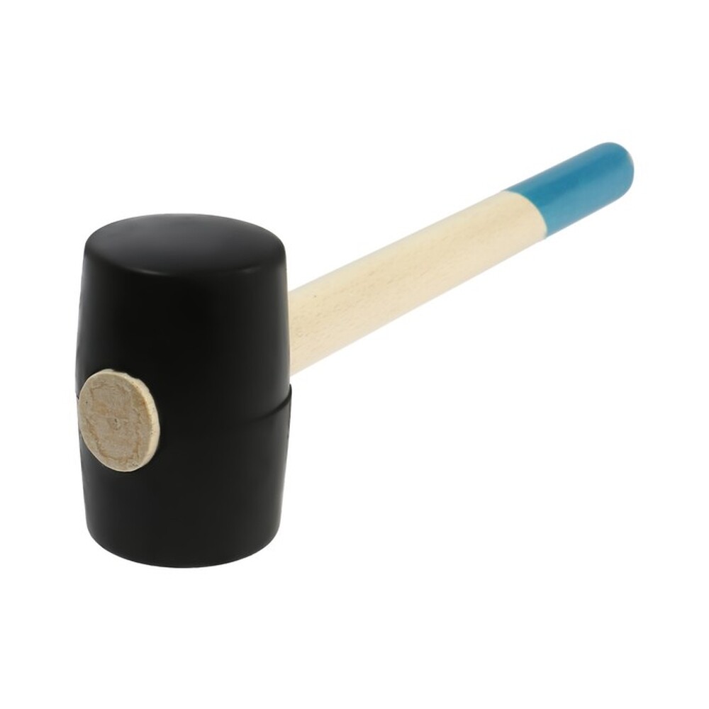 Киянка ТУНДРА, деревянная рукоятка, черная резина, 450 г 5354660