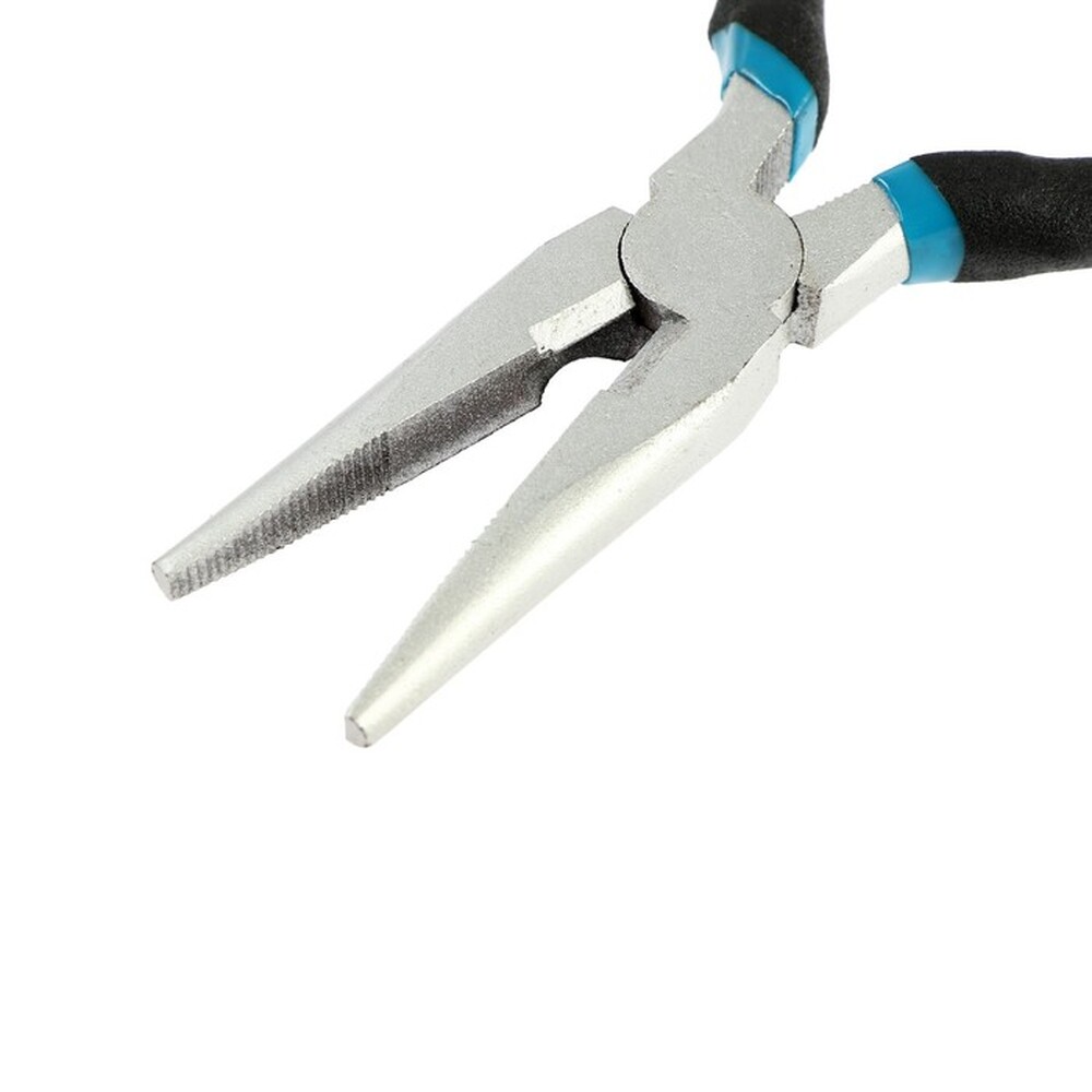 Длинногубцы ТУНДРА, никелированные, обрезиненные рукоятки, 160 мм 7166096