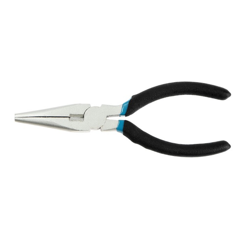 Длинногубцы ТУНДРА, никелированные, обрезиненные рукоятки, 160 мм 7166096