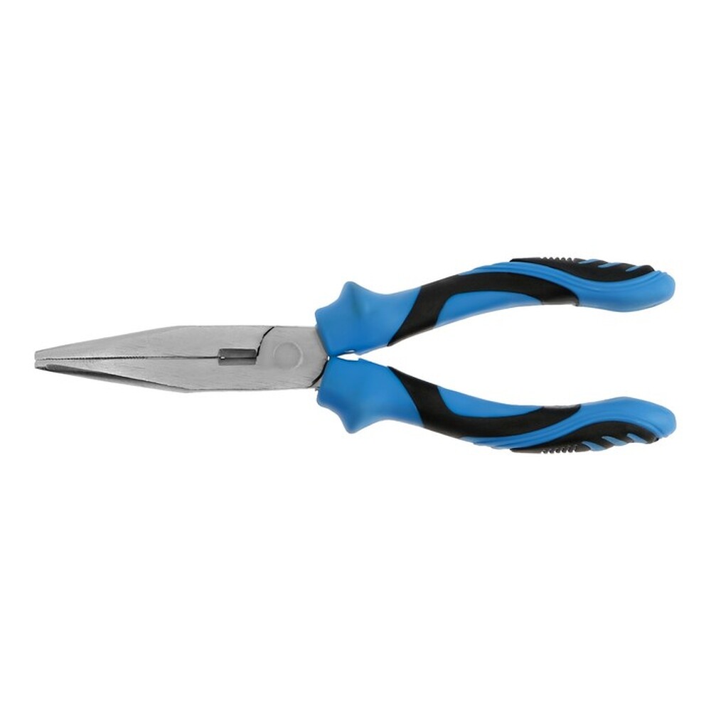 Длинногубцы ТУНДРА, сталь 45, никелированные, 2К рукоятки, 200 мм   9656443 РАСПРОДАЖА