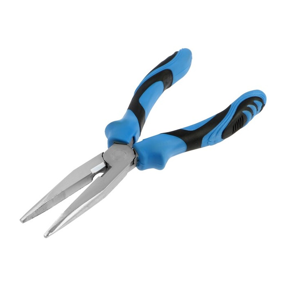 Длинногубцы ТУНДРА, сталь 45, никелированные, 2К рукоятки, 200 мм   9656443 РАСПРОДАЖА