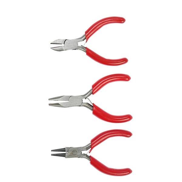 Набор инструментов ЛОМ, круглогубцы, длинногубцы и бокорезы, обрезиненные рукоятки, 80 мм 4050915