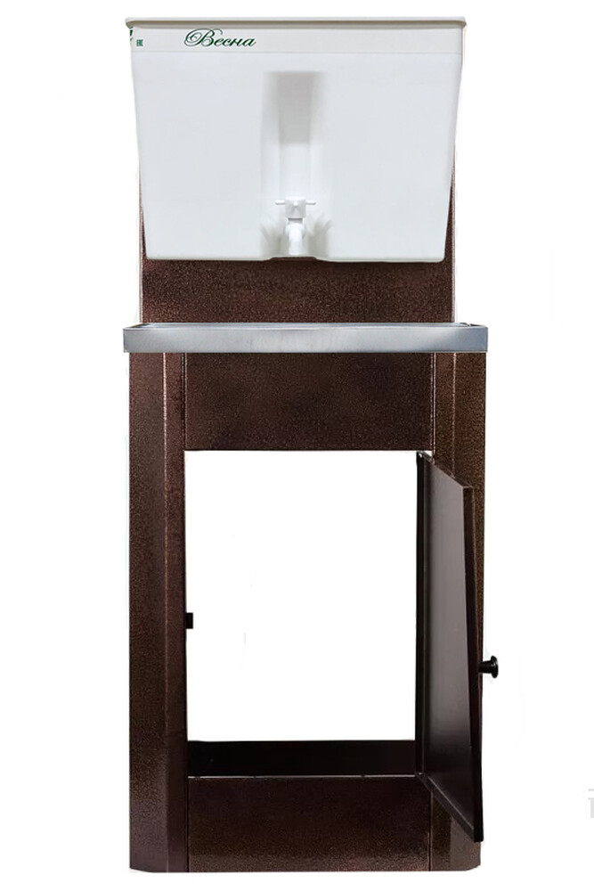 Умывальник "Весна" без ЭВН Пластиковый бак (мойка Нержавейка 40*50,бак 17л) медь