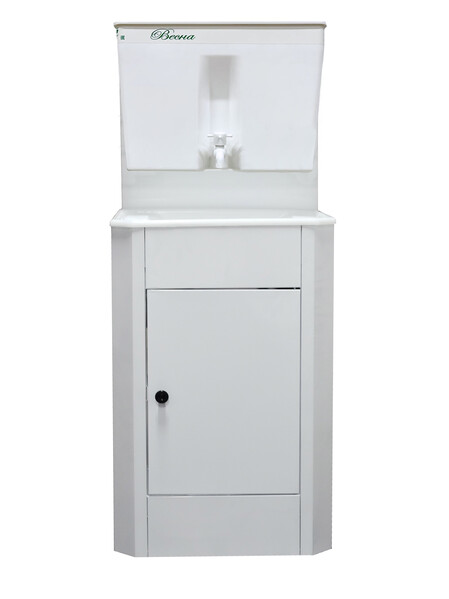 Умывальник "Весна" без ЭВН Пластиковый бак (мойка Пластик 40*50,бак 17л) белый