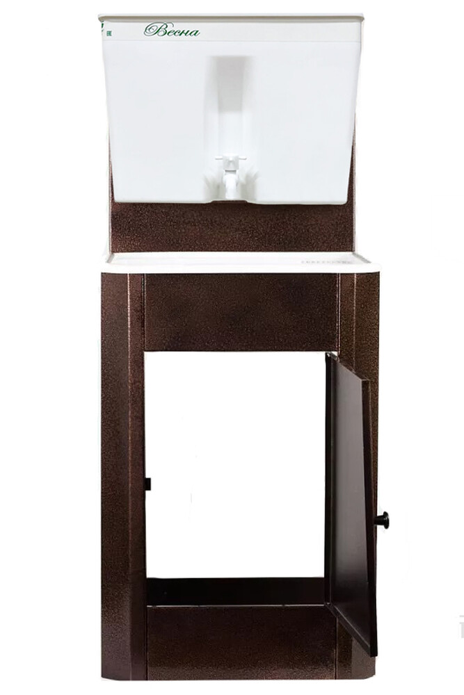 Умывальник "Весна" без ЭВН Пластиковый бак (мойка Пластик 40*50,бак 17л) медь