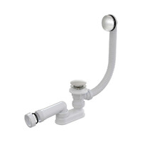 Сифон для ванны (обвязка) ALCAPLAST A504CKM click/clack металл (AG210135160) 