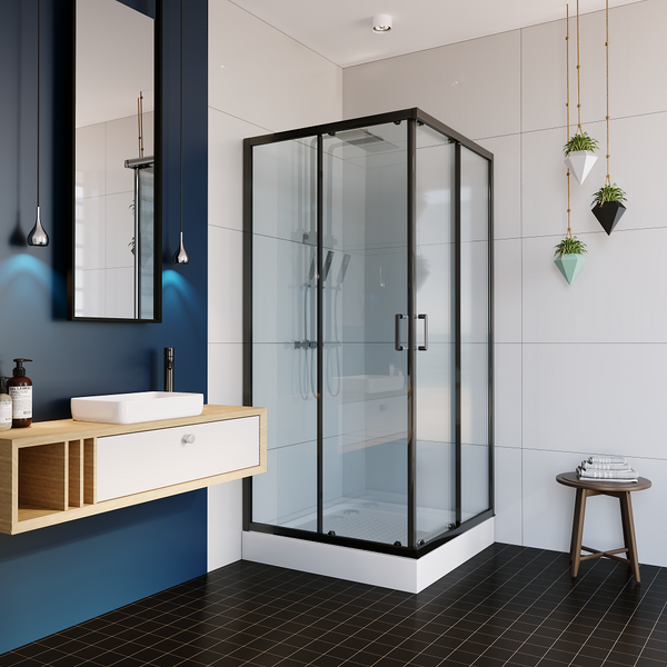 Душевое ограждение ALEX BAITLER AB14100В1  (100*100*200)  стекло прозрачное 6 мм 1к.  AB14100В1