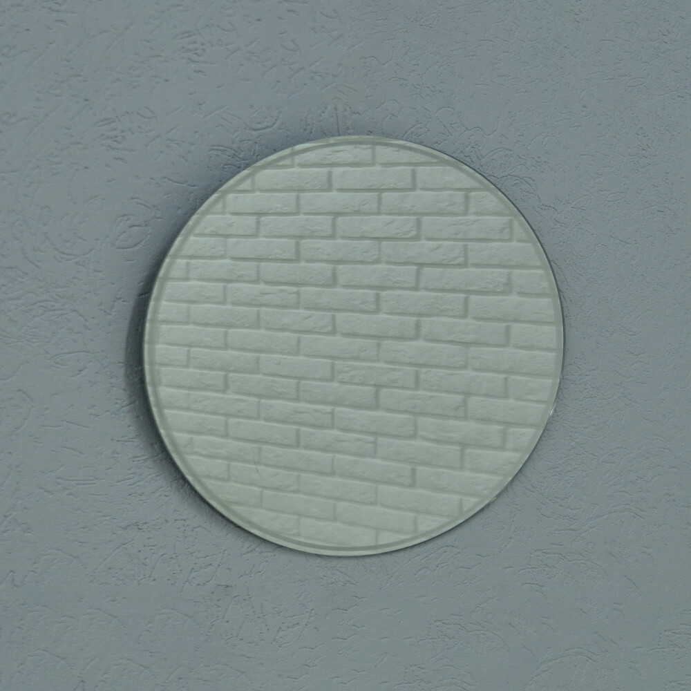 Зеркало SANTREK HOME с лазерной гравировкой круглое "ВЕСТА" 500мм