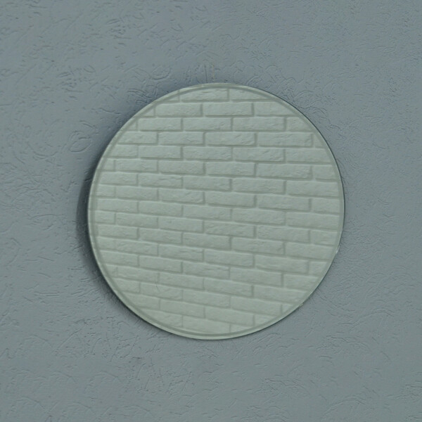 Зеркало SANTREK HOME с лазерной гравировкой круглое "ВЕСТА" 500мм