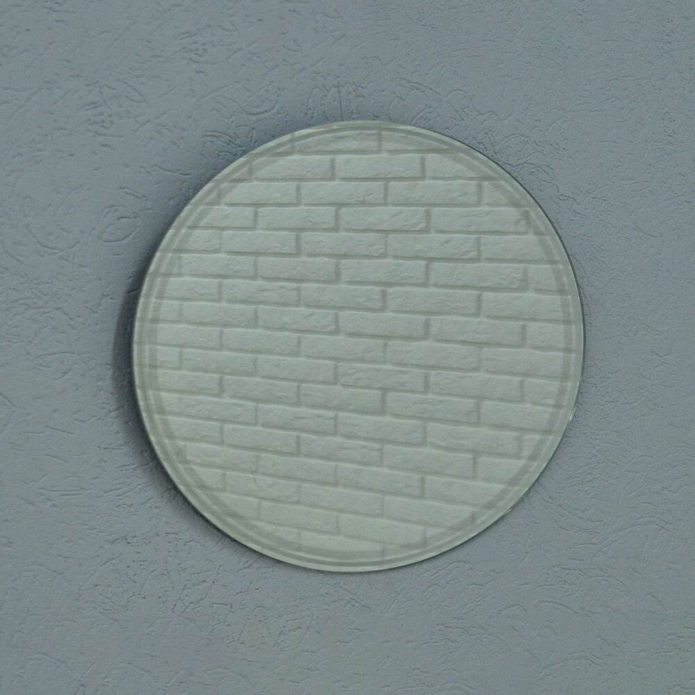 Зеркало SANTREK HOME с лазерной гравировкой круглое "ВЕСТА 2" 600мм***