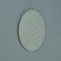 Зеркало SANTREK HOME с лазерной гравировкой овальное "ВИОЛА" 500х700мм