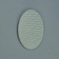 Зеркало SANTREK HOME с лазерной гравировкой овальное "ВИОЛА" 500х800мм***