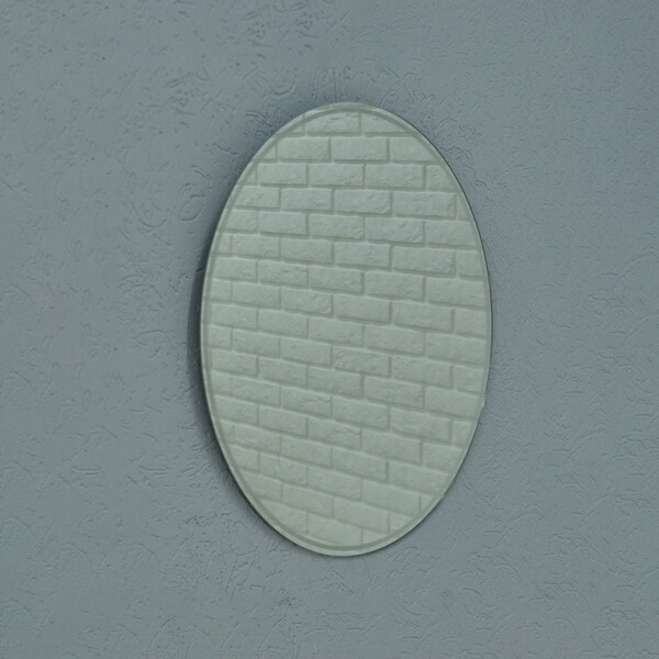 Зеркало SANTREK HOME с лазерной гравировкой овальное "ВИОЛА" 500х800мм***