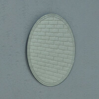 Зеркало SANTREK HOME с лазерной гравировкой овальное "ВИОЛА 2" 500х700мм