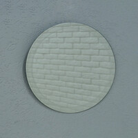 Зеркало SANTREK HOME с лазерной гравировкой круглое "ВИЛЕНА" 500мм***