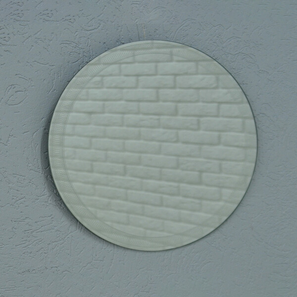 Зеркало SANTREK HOME с лазерной гравировкой круглое "ВИЛЕНА" 600мм***