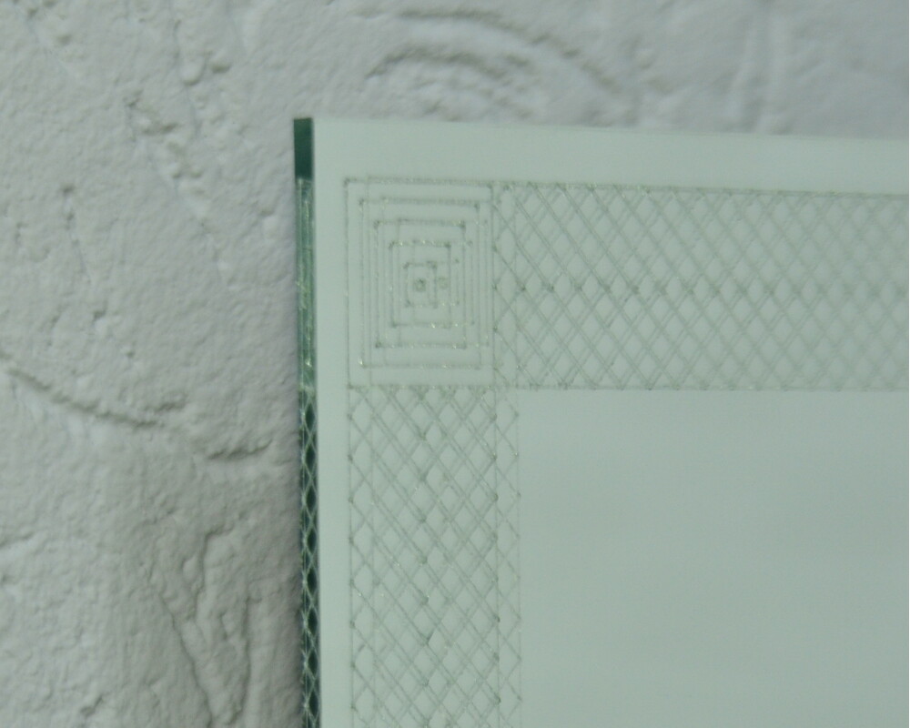 Зеркало SANTREK HOME с лазерной гравировкой квадратное "ВЕЛЛА" 500х500мм***