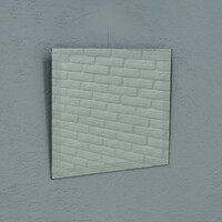 Зеркало SANTREK HOME с лазерной гравировкой квадратное "ВЕЛЛА" 500х500мм***