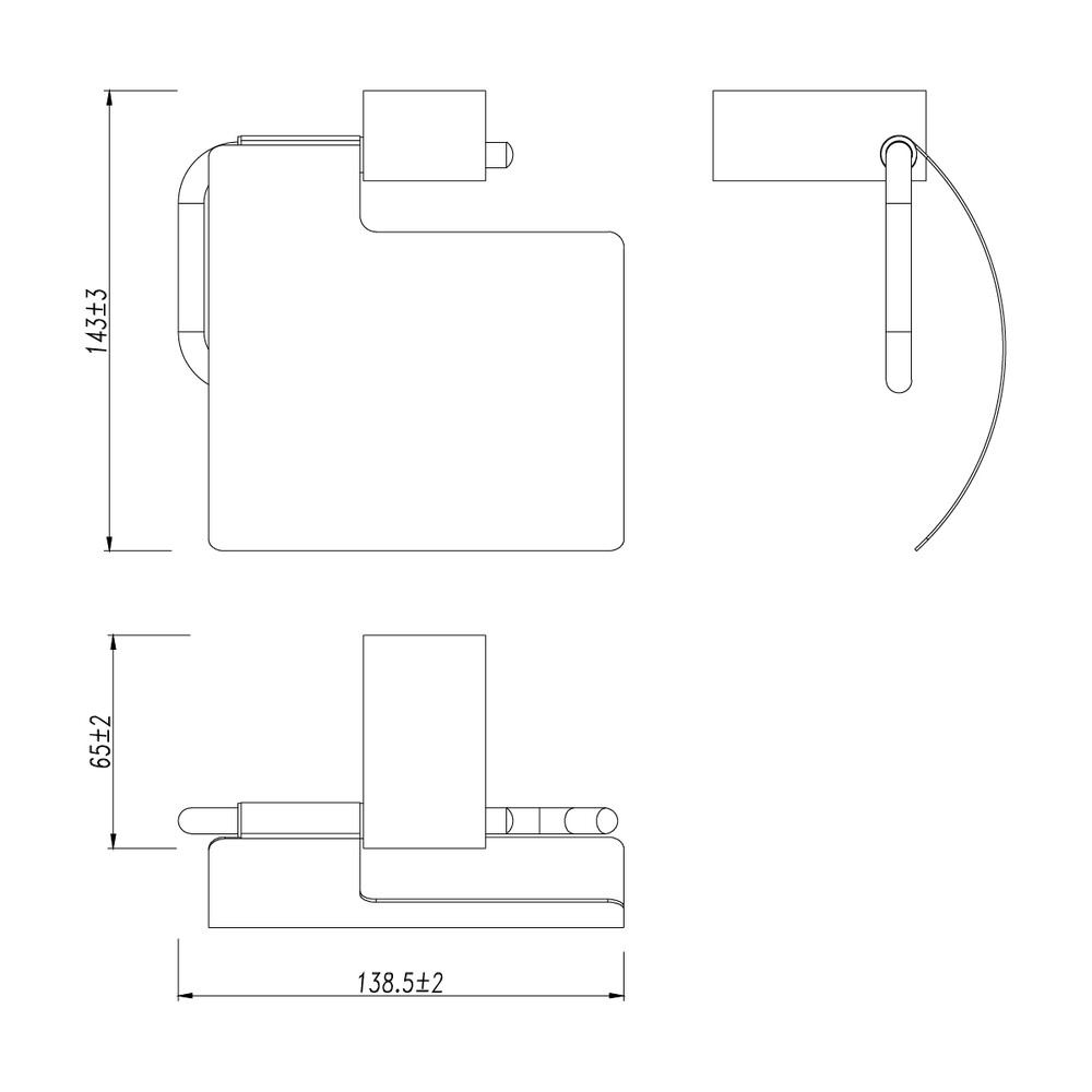 9721010 Держатель для туалетной бумаги SMOOTH LINE с крышкой, хром LEMARK