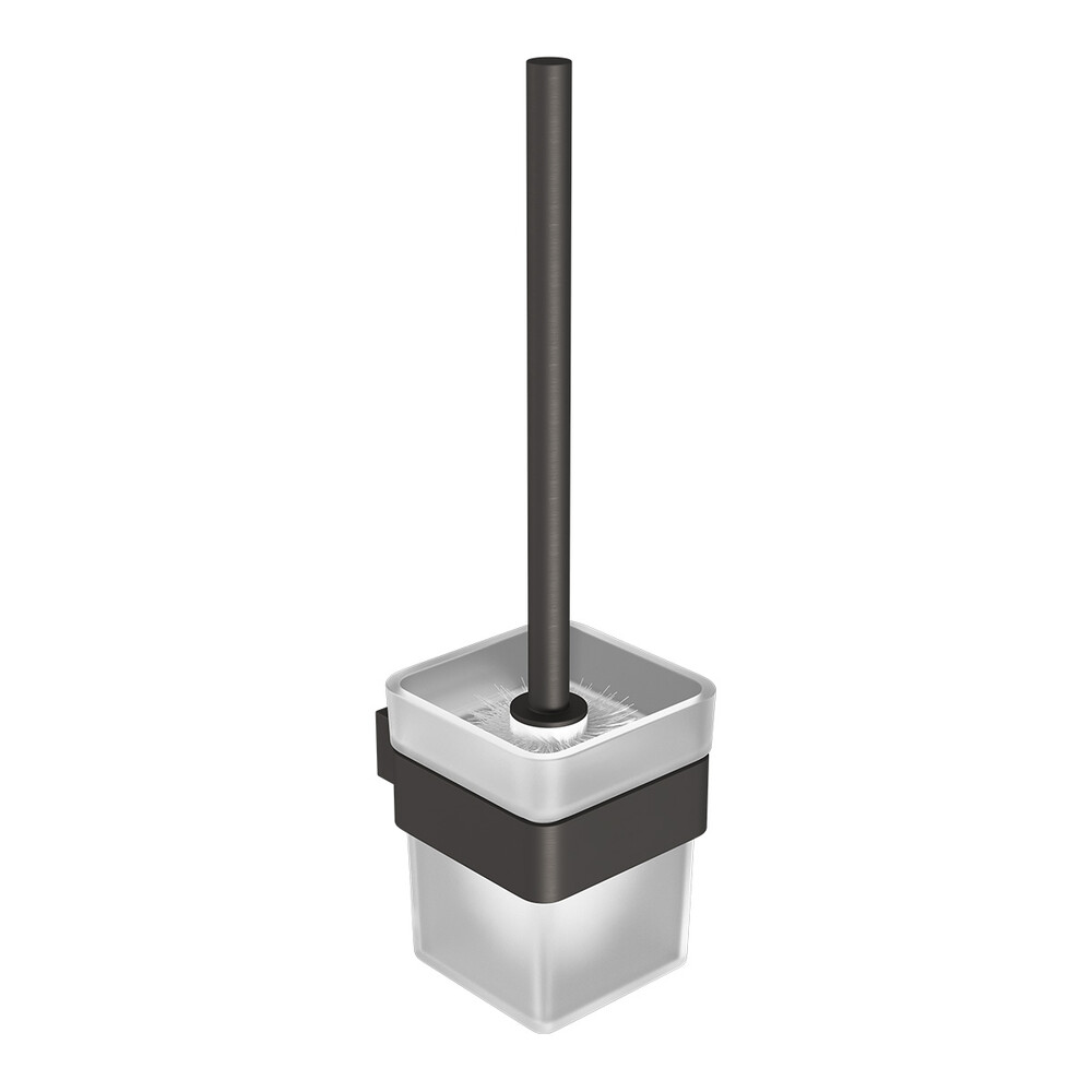 9766021 Ершик для унитаза SMOOTH LINE с держателем, ГРАФИТ LEMARK