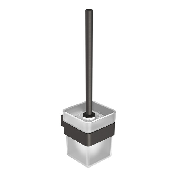 9766021 Ершик для унитаза SMOOTH LINE с держателем, ГРАФИТ LEMARK