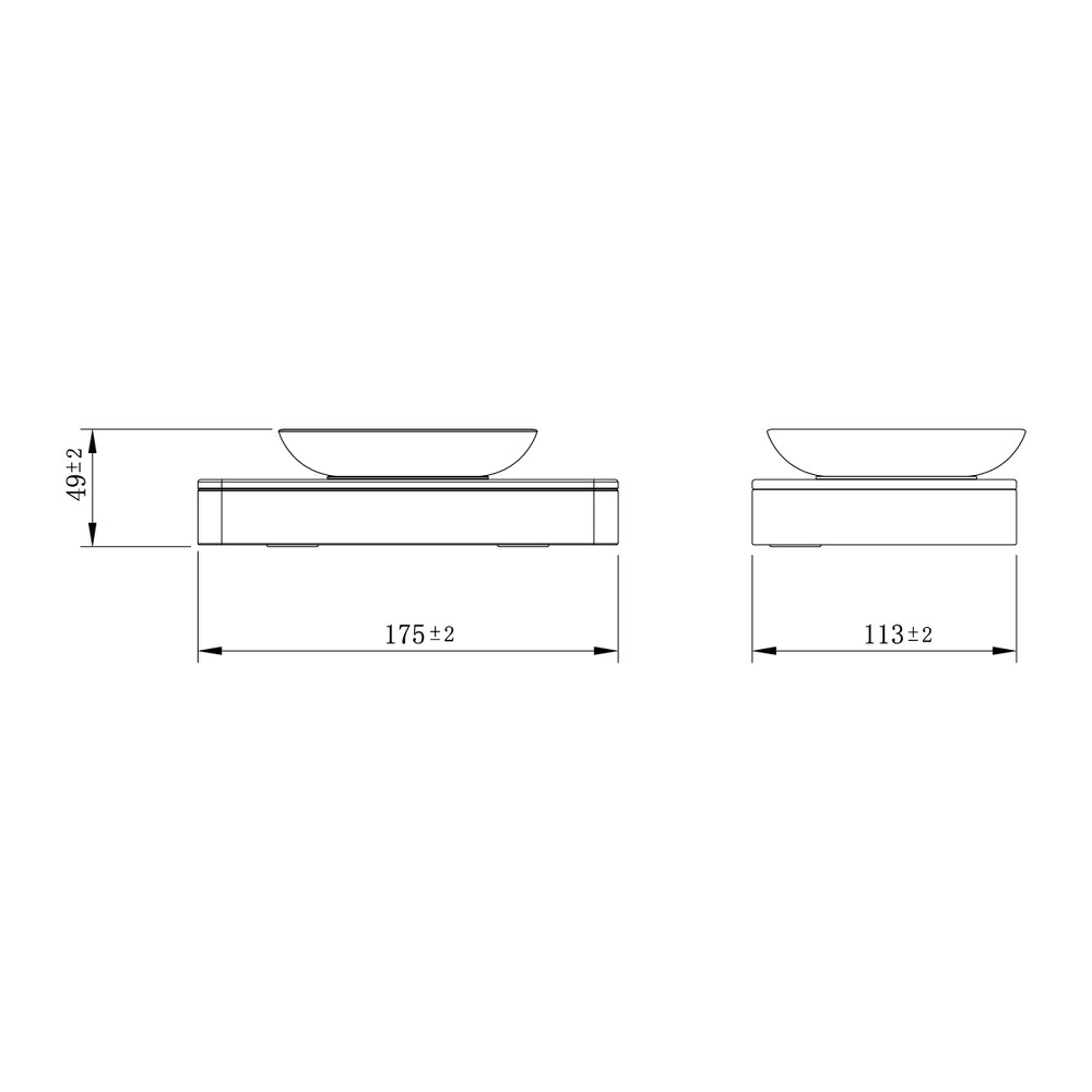 9741037 Мыльница GLASS LINE с держателем, хром/белое стекло LEMARK