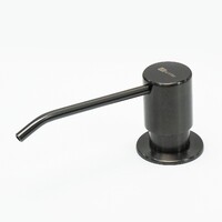 LM8201GMN EXPERT Дозатор для жидких моющих средств врезной, нерж.сталь/пластик, ГРАФИТ НАНО LEMARK