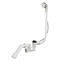 А-27087 Cифон для ванны (обвязка) ОРИО 1 1/2"х40, регулируемый с переливом и переход.трубой 45 град. 40-40/50 (полуавтомат)****СНЯТО