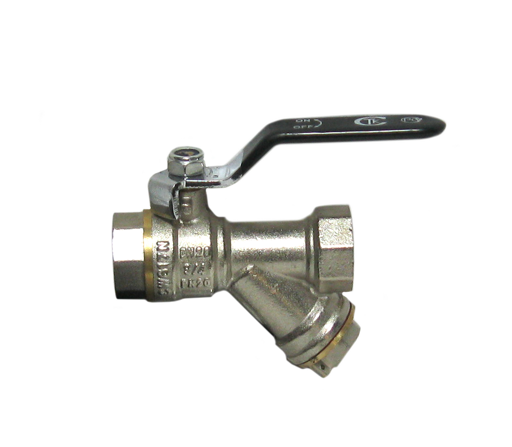 Кран вода СТК (рег.№468190) 3/4" с фильтром руч. PN 20 