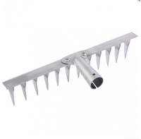 Грабли садово-огородные прямые НЕРЖ 16 зубые б/ч