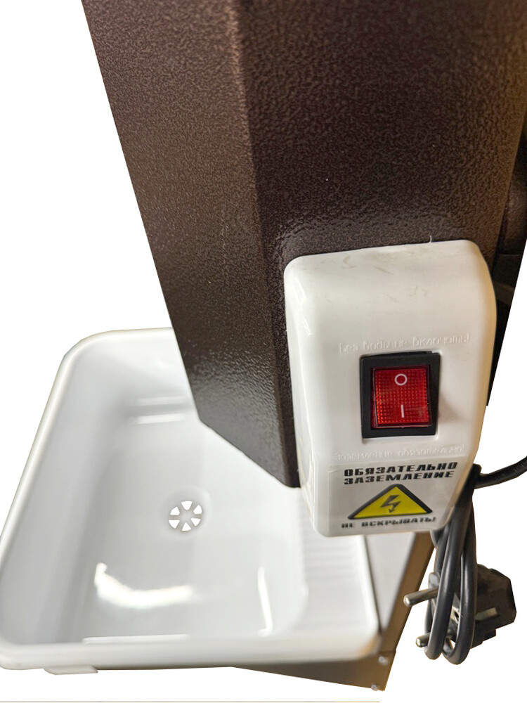 Умывальник навесной с ЭВН (пластмас. мойка 40*50,V-бака 17л.) 1,25кВт МЕДЬ, кран силумин (2 места)