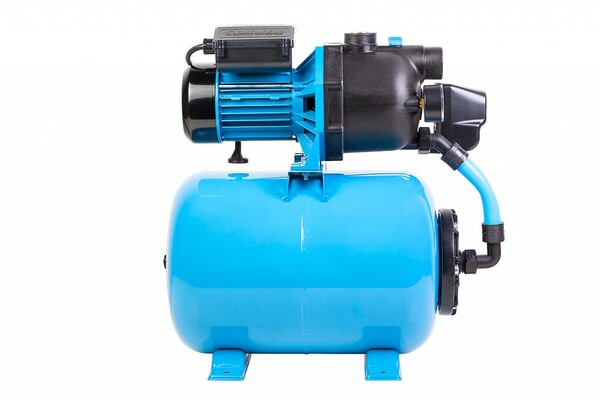 Насосная станция ДЖИЛЕКС Джамбо 60/35 П-24 2.0 (0,6 кВт, 60 л/мин, глубина всасывания 9м, выс. подъема 35м, пласт. корп., ГА-24л) 3014