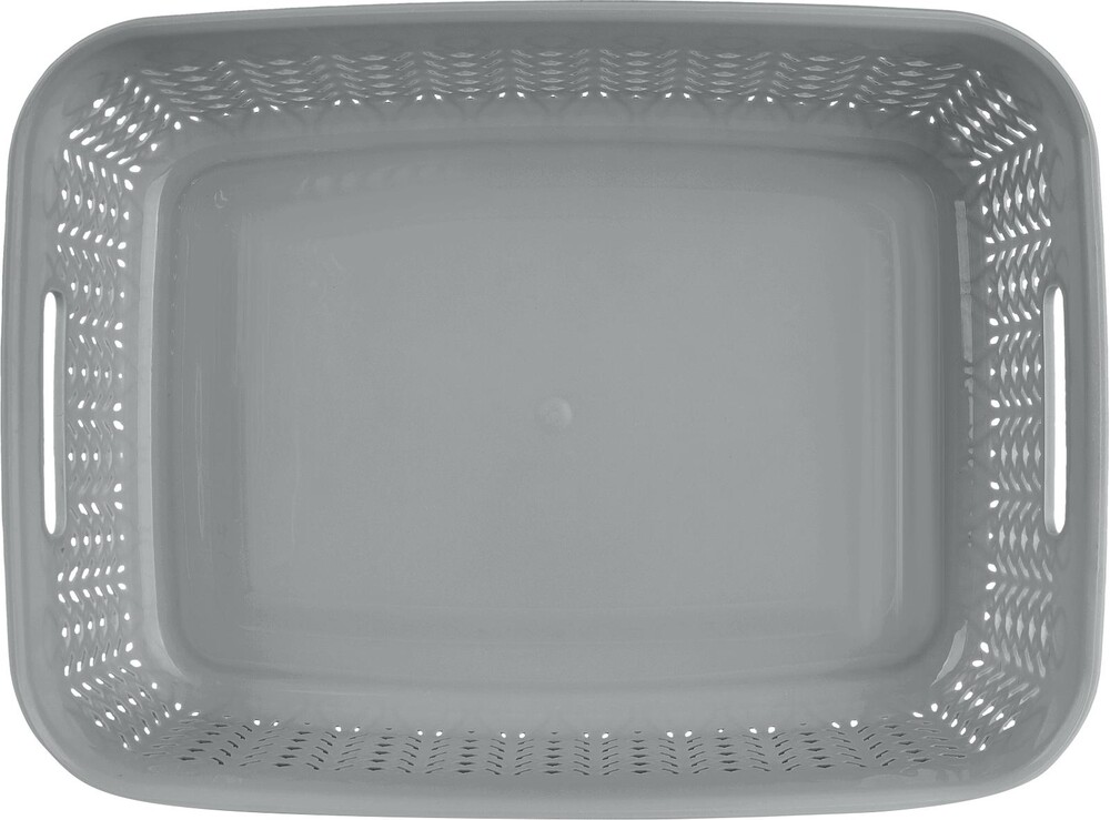 Корзинка для хранения Plast Team МЕЛАНЖ 3л 268х195х90 мм серый шторм PT408210025 НОВИНКА