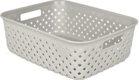 Корзинка для хранения Plast Team РОТАНГ 3л 268х195х90 мм молочный туман PT409210048 НОВИНКА