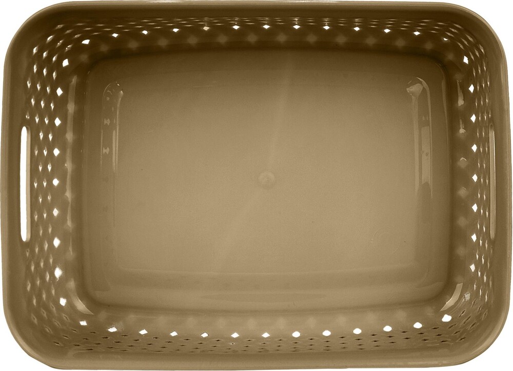 Корзинка для хранения Plast Team РОТАНГ 3л 268х195х90 мм шоколадный мокко PT409210015 НОВИНКА