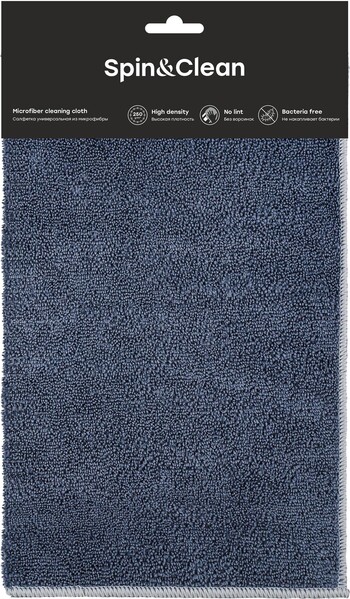 Салфетка универсальная из микрофибры Rock'n'Roll, 30х30 см, антрацит SC690112003 