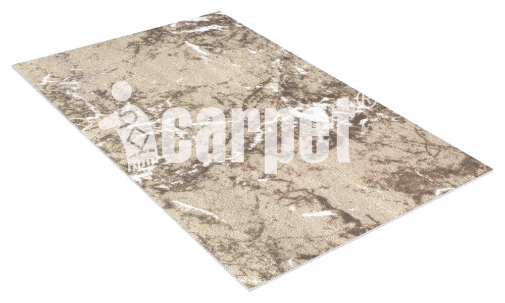 Коврик вырезной icarpet PRINT антискользящий (136) "Мрамор" 50х80 бежево-коричневый