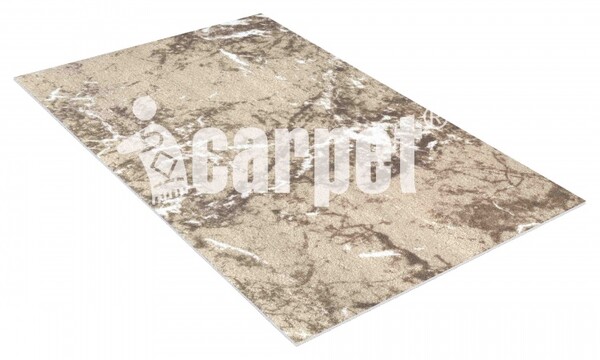 Коврик вырезной icarpet PRINT антискользящий (136) "Мрамор" 50х80 бежево-коричневый
