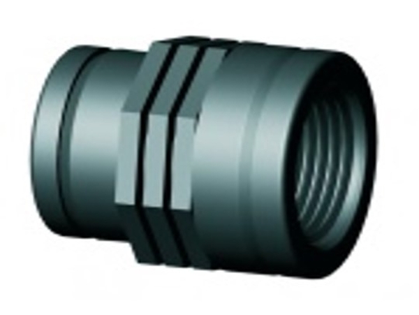 Муфта соед. переход. 3/4 Вн..Р.*1`` Нар.Р.  PP пластик