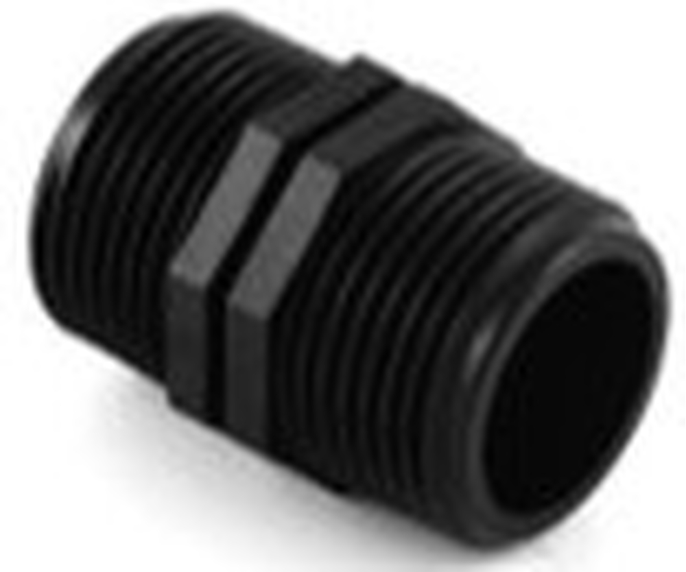 Ниппель соед. 1/2 Нар.Р.*1/2 Нар.Р. PP пластик